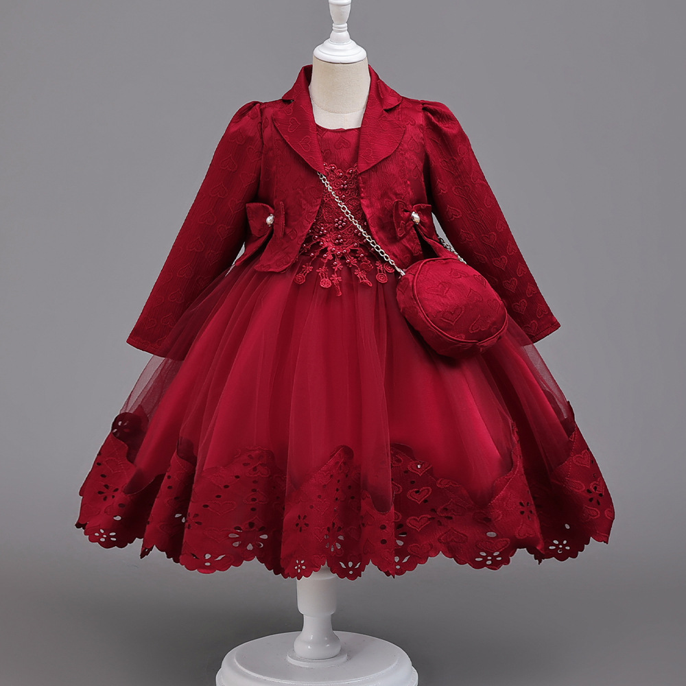 Baby Clothing High End - HETISO Mädchen Prinzessin Ballkleid Langarm Mantel