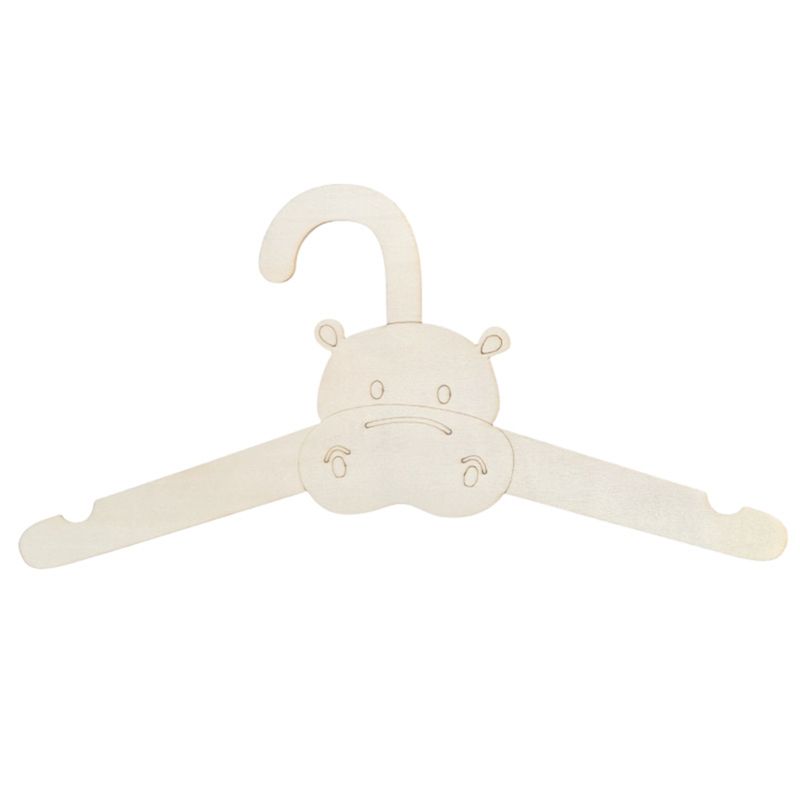 Baby Clothing Hanging Rack - ABJI-20 Stück Niedliche Holz-Kleiderbügel Wandmontierte Garderobe