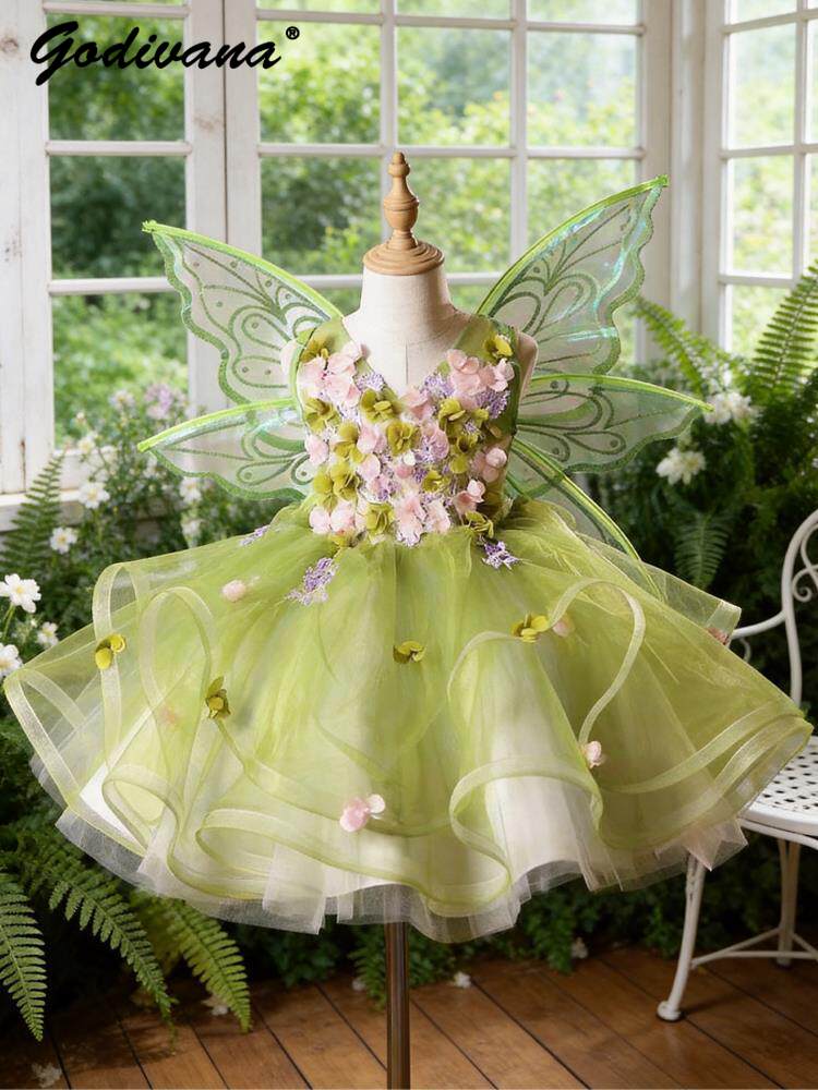 Baby Clothing Dresser - Süßes Mädchen-Schmetterlingsflügel-Prinzessinnen-Lolita-Kleid Neuer Sommer 2026 Kinder