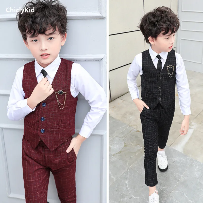 Junge Plaid Weste Blazer Kinde – Baby Clothing Dividers Bewertung und Preis