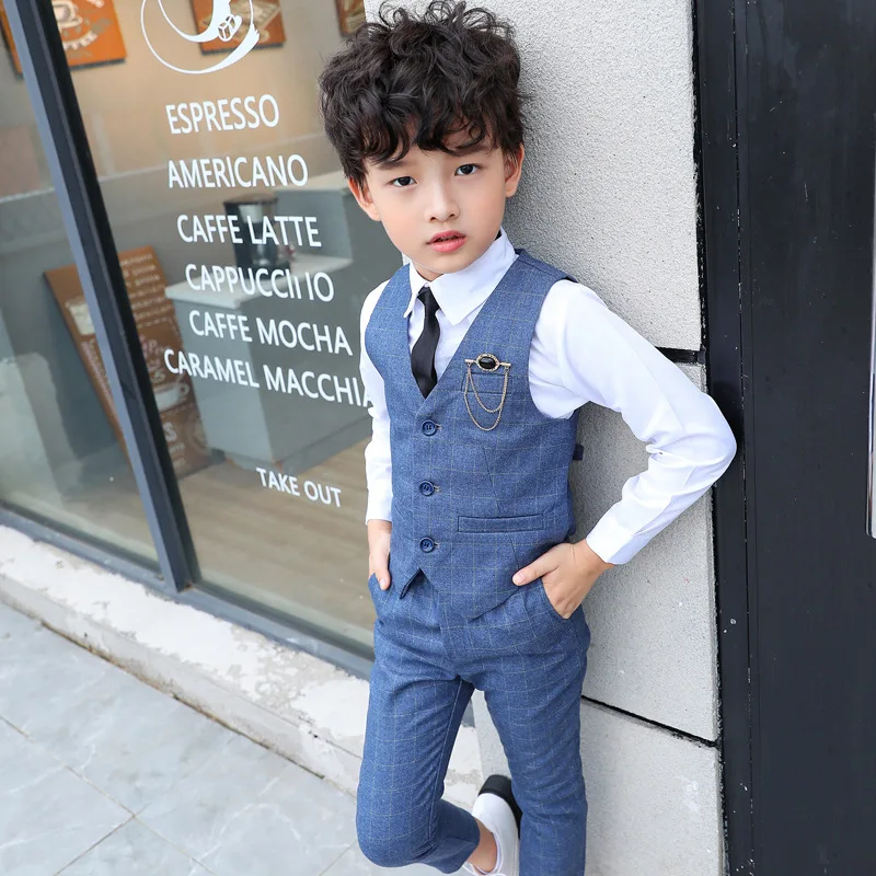 Junge Plaid Weste Blazer Kinde – Baby Clothing Dividers Bewertung und Preis